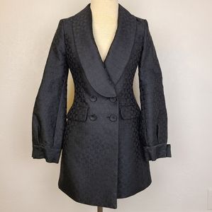 BCBGMaxAzria Black Haden Balloon Sleeve Jacket